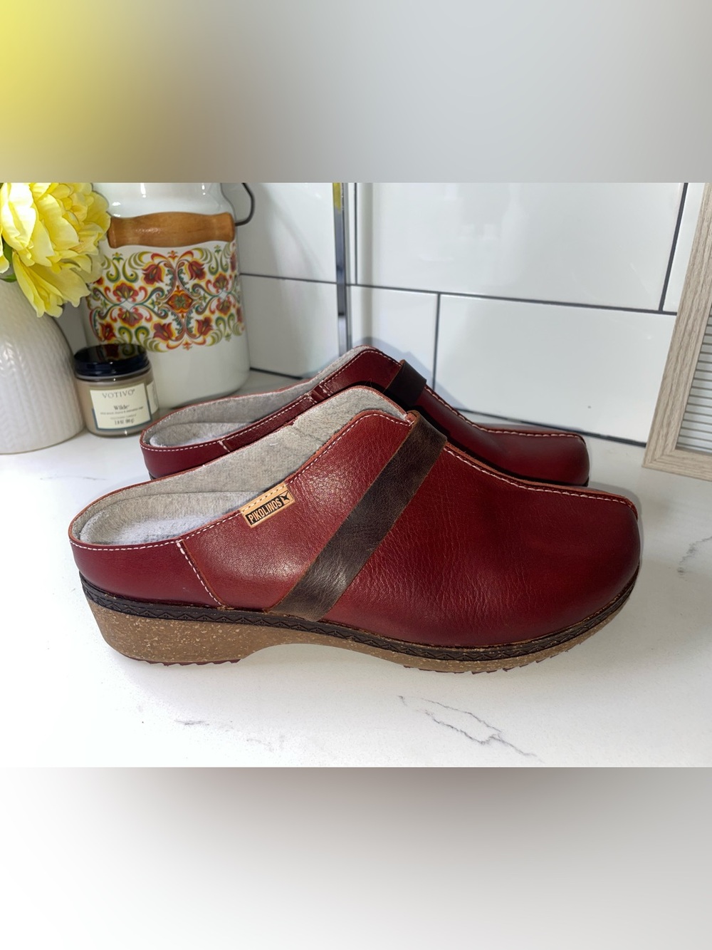 Pikolinos Granada | Women’s Medium Heel Clogs | Size 40 | Arcilla - Picture 4 of 14